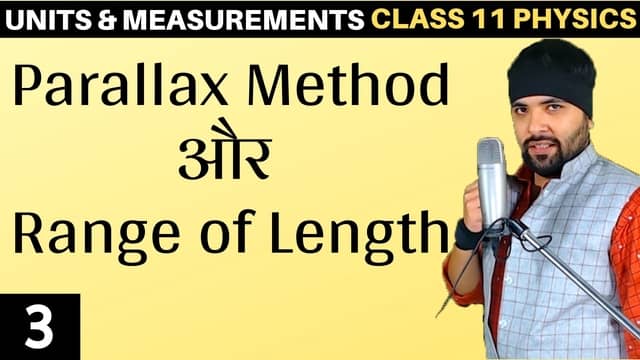 L3 – Parallax Method Units and Measurements